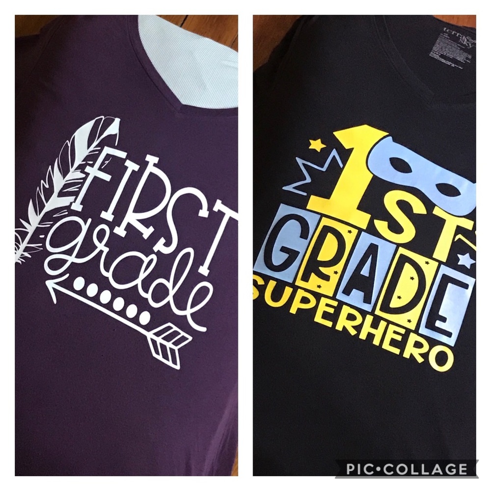 Set of 2 First Grade Teacher Shirts